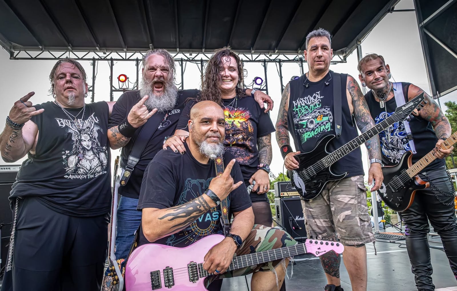 Storms Within, full band on stage at the Rock & Roll Hall of Fame