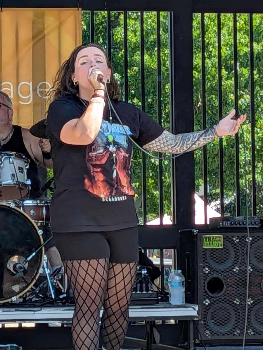 Erica Lynn performing
