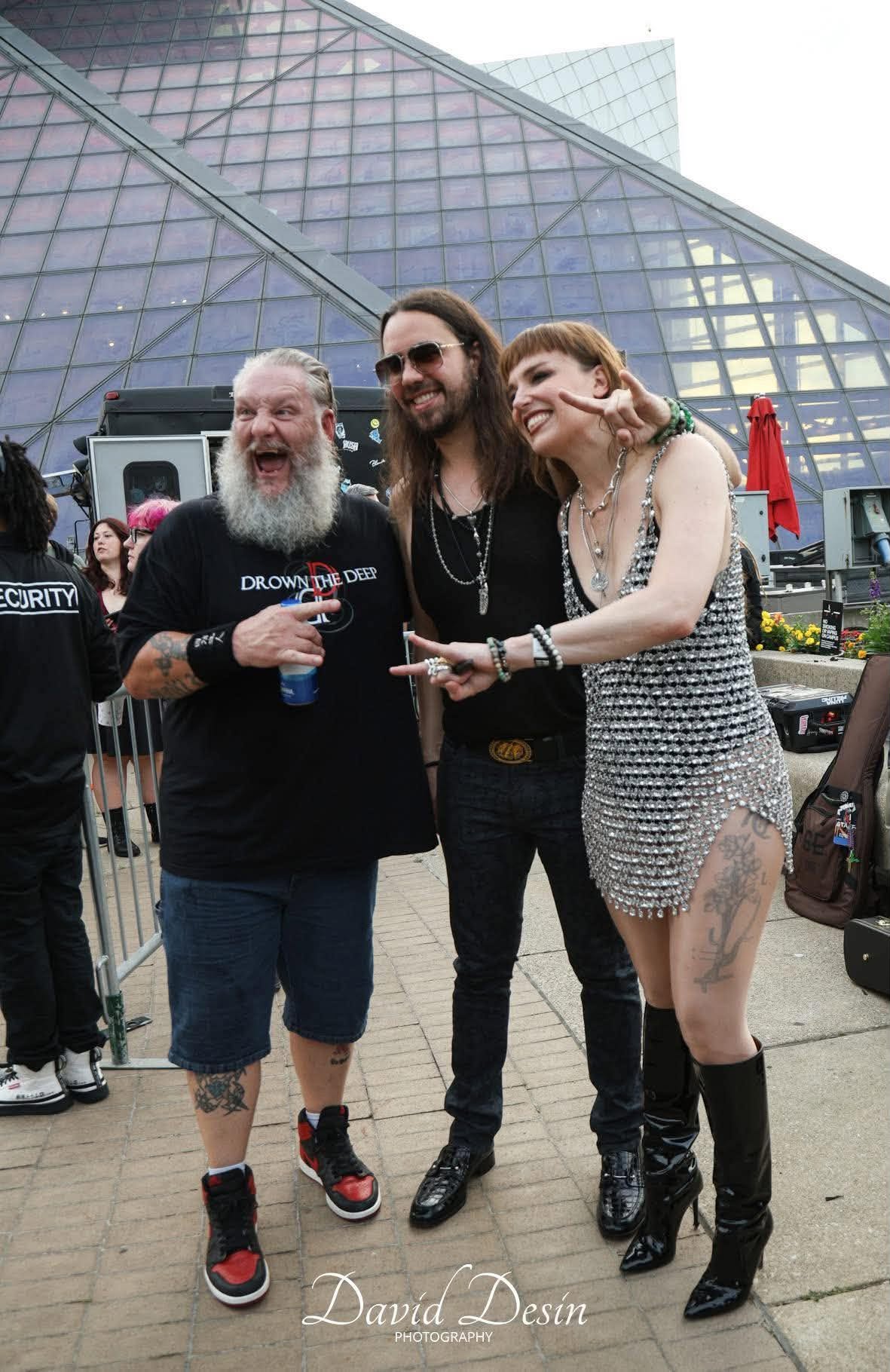 With Lzzy Hale and Joe Hottinger. Photo by David Desin Photography